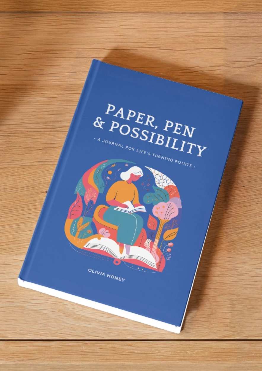 The journal in use on a desk